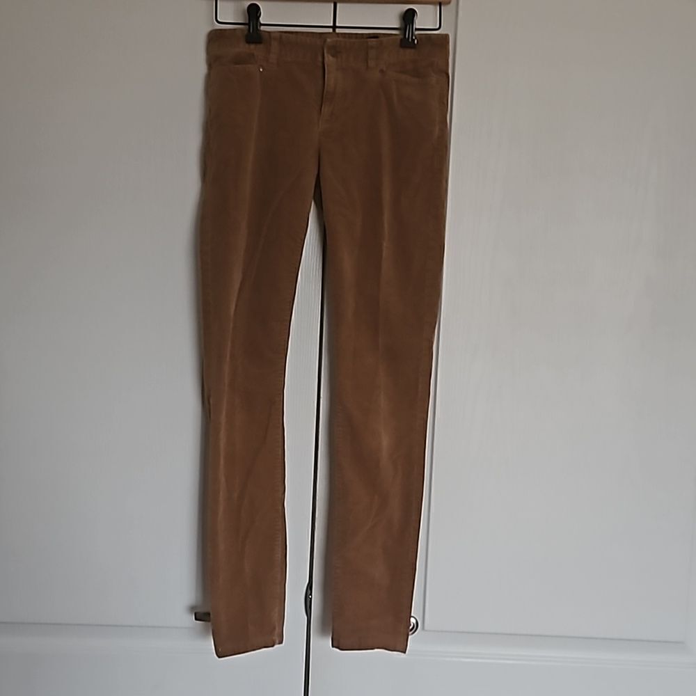 Club Monaco Women's Corduroy Low-Rise Skinny Pants Brown Size 0